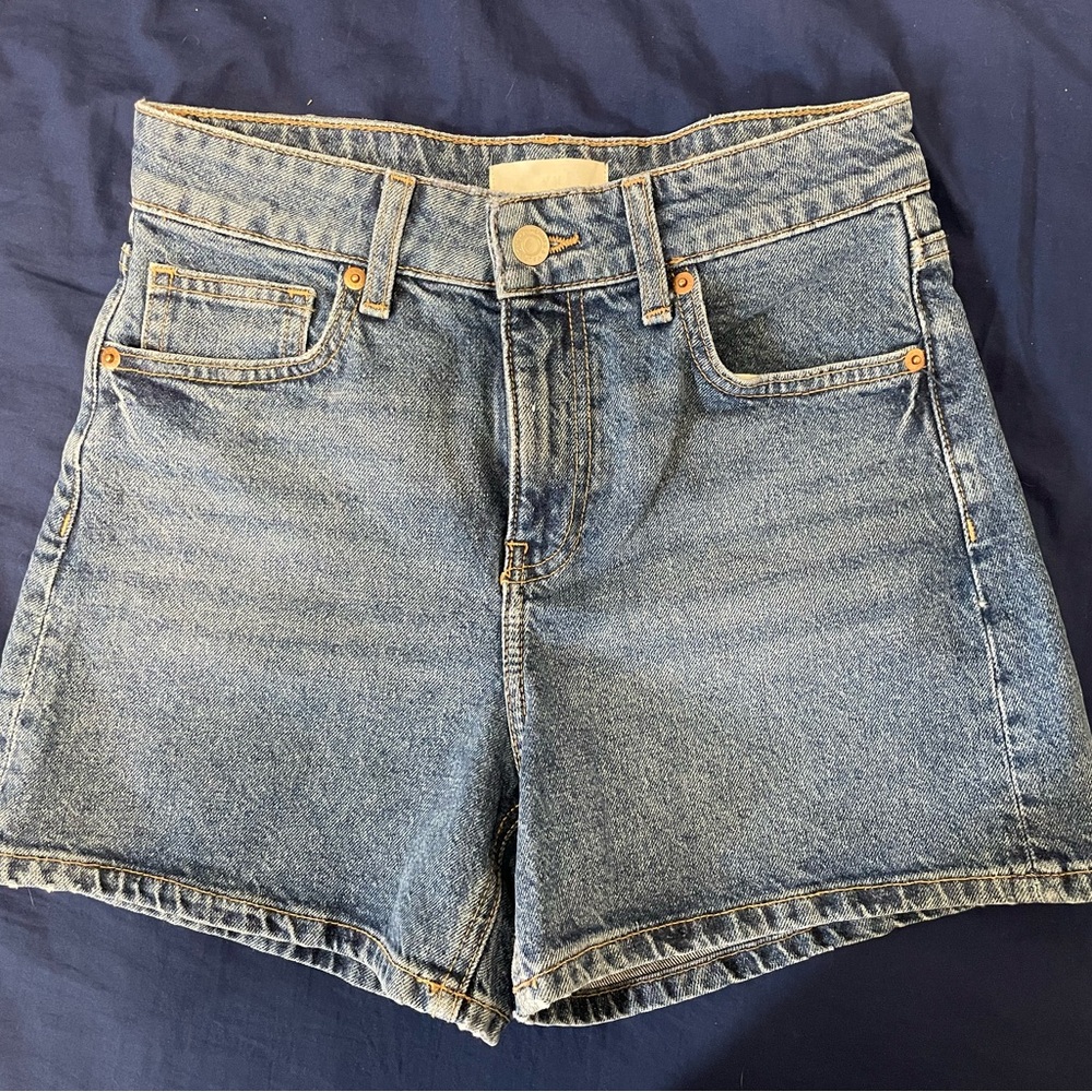 H&M Light Blue Denim Jean Shorts